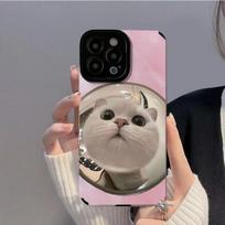 Mielas katės telefono dėklas, skirtas iPhone 14 Pro Max 11 13 12 fotoaparato apsauga, smūgiams atsparus silikoninis dangtelis, skirtas iPhone Xr Xs Max X 8 Plus 7 6 iphone 6s 6