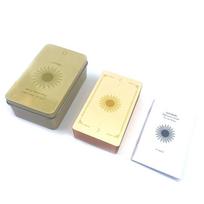 Taro žaidimas Kortų žaidimas Waite Iron Box Taro kostiumas kortų stalo žaidimas Bronzinis Oracle kortų vakarėlis kelių žaidėjų atsitiktinis žaidimas 10*6*4cm