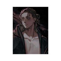 Eren Jaeger Attack on Titan Anime Canvas Wall Art Painting Poster Home Decor Bedroom Study Living Room Pictures Decoration Print 21*30cm black