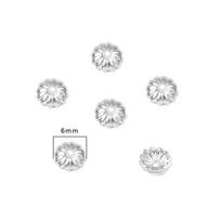 Varinis konteineris DIY rankų darbo papuošalams 10 vnt./maišelyje 6mm#0.8mm*10pcs sidabras