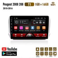 Automobilio radijo GPS navigacinė sistema, skirta Peugeot 2008 208 2012-2018 2 Din Android WiFi Car Multimedia Player Auto Stereo FM radijo galvutė 2+32GB 2+32GB gray