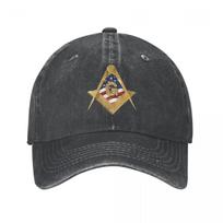 Amerikietiškas JAV kompasas masonų masonų vandens plovimas arklio uodegos beisbolo kepuraitės Snapback kaubojų kepurės Freemasonic kepurės vasaros kasetė One Size