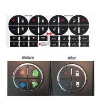 1 Pcs AC Dash Button Repair Stickers  For GMC GMC Vehicles - Fix Ruined Faded A/C Center Controls Car