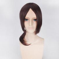 50cm Anime Attack on Titan Ymir Brown Perukas Cosplay Kostiumas Karščiui Atsparus Sintetinis Plaukas Vyrams Moterims Cosplay Perukai 50cm ruda