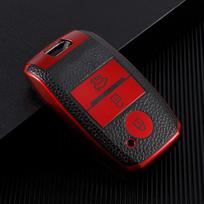 Odinis TPU automobilio nuotolinio valdymo pulto rakto dangtelio korpusas, skirtas KIA RIO Sportage R Ceed Cerato K3 KX3 K4 K5 Picanto Optima Sorento Stinger raudona