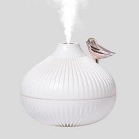 300ml USB oro drėkintuvas Mini vandens aromato difuzorius su šilta LED naktine lempute namų kambariui Ultragarsinis vėsios miglos drėkintuvas White