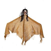Helovino kabantys vaiduoklis skeleto dekoracijos Prop Spooky Horror Scary Decor geltona
