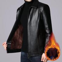 Vyriškas paltas Vyriškas laisvalaikio dviratininko striukės su užtrauktuku Vyriška nauja vyriška odinė striukė Gamintojas Slim Fit Motociklo odinės striukės Vyrai S gray