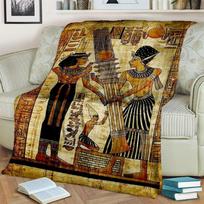 Faraonas Egipto Mitologija Hieroglifai Antklodė, Minkšta Pledinė Antklodė Namams Miegamajam Lovai Sofai Piknikui Kelionei Biurui Užklotas 130x150cm brown