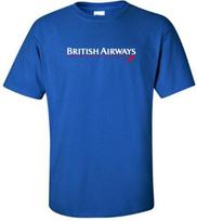 British Airways Vintažinis Logotipas Britų Oro Linijos Unisex Marškinėliai S