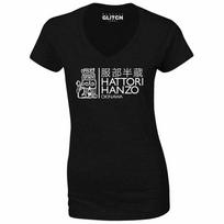 Hattori Hanzo V-Neck Unisex T-Shirt Inspired By Kill Bill Film Tarantino S gray