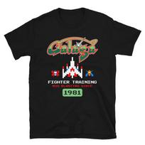 Arcade Galaga Video Game Retro Vintage 80S Invader Space Gaming Alien Unisex T-Shirt L gray