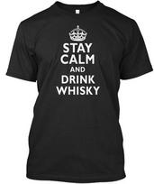 Stay Calm And Drink Whisky Standard Unisex T-shirt S