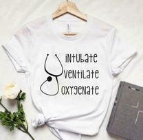 Respiratory Therapist Intubate Ventilate Oxygenate White Unisex T-shirts XXXXL white
