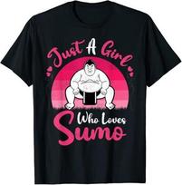 Retro Vintage Sumo Lover Just Girl Who Loves Sumo Unisex T-shirt S