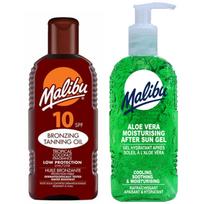 Malibu Sun Oil SPF10 200ml + Alavijo gelis po deginimosi 200ml