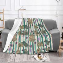 Yorkshire Terrier Dog Blankets Flannel Printed Plaid Anime Multifunction Lightweight Throw Blankets for Sofa Outdoor Rug Piece 100x125cm (40x50inch)