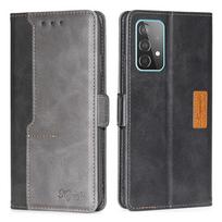 Sujungimo piniginės dėklas, skirtas Samsung A11 A12 A32 A52 A72 A82 A51 A50 A30 A10 atverčiamas dėklas S20 FE S21 Plus Note 20 itin odinis dangtelis kortelės lizdo telefono buferis Samsung A01 (EU Version) juoda