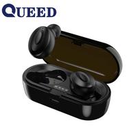 Belaidės „Bluetooth“ ausinės TWS In-ear Bipolinės stereofoninės ausinės juoda