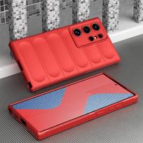 KEYSION Shockproof Case for Samsung S24 Ultra 5G S23 FE S22+ S21 Plus Soft Silicone Phone Back Cover for Galaxy Note 20 Ultra 5G for Galaxy S24 raudona
