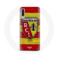 Coque Samsung Galaxy A70 rcl lens original jaune et rouge geltona