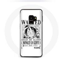 Coque Samsung Galaxy S9 One Piece Manga affiche de recherche Blanche