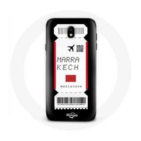 Coque pour Samsung Galaxy J7 2017 Billet d'avion Marrakech Maroc