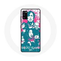 Coque pour samsung galaxy S20 plus Squid Game Affiche personnages logo