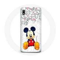 Coque pour Samsung Galaxy A10 Mickey Mouse Fleurs Cœurs