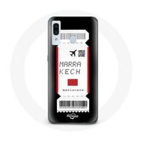 Coque pour Samsung Galaxy A40 Billet d'avion Marrakech Maroc