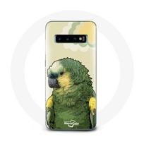 Coque pour Samsung Galaxy S10 Edge Amazone Perroquets Vert