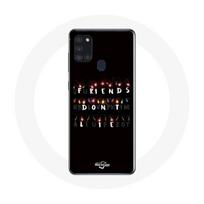 Coque pour Samsung Galaxy A21s Stranger Things Affiche Friends Don't Lie Joyeux noël