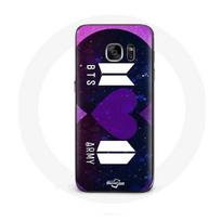 Coque pour Samsung Galaxy S6 Bangtan Sonyeondan Logo BTS Et Logo ARMY I Purple You