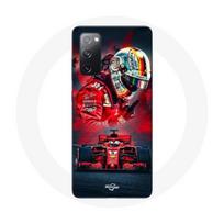 Coque pour Samsung Galaxy S20 FE Formule 1 Sebastian Vettel Pilote F1 Rouge