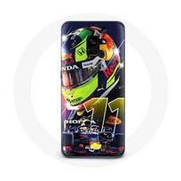 Coque pour Samsung Galaxy A8 Plus Formule 1 Sergio Pérez Pilote automobile F1