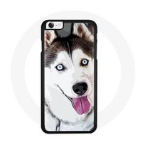 Case - Maniacase - Iphone 5/5S - SE - Husky Dog Blue Eyes - Soft - Black juoda