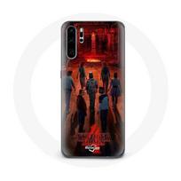 Coque pour Huawei P30 Stranger Things Affiche Equipages Fan Art Saison 4