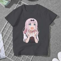 Chika Fujiwara Women Clothing Kaguya sama Love Is War Graphic Female Tshirts Vintage Grunge Loose Tops Kawaii Girls Streetwear L