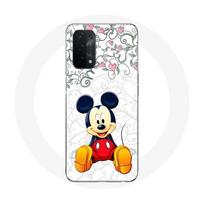 Coque pour Oppo A74 Mickey Mouse Fleurs Cœurs