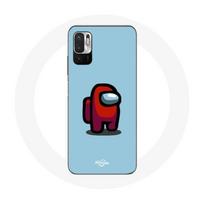 Coque pour Xiaomi Poco M3 Pro Among Us jeu vidéo Fond bleu mėlyna