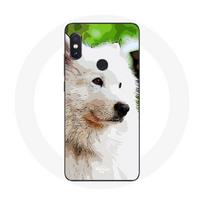 Coque pour Xiaomi Redmi Note 5 Pro Chien Samoyède Blanc balta