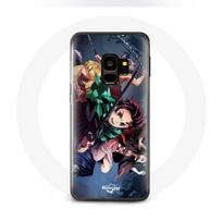 Coque pour Samsung Galaxy S9 Tanjiro Nezuko et Inosuke Slayer Kimetsu no Yaiba Manga