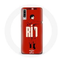 Coque pour Samsung Galaxy A70 La casa de papel Rio dessin