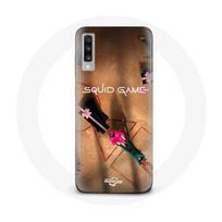 Coque pour Samsung Galaxy A70 Squid game Logo soldat