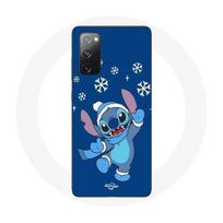 Coque pour Samsung Galaxy S20 FE Stitch neige Noël bleu