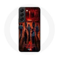 Coque pour Samsung Galaxy S21 FE Stranger Things Affiche Equipages Fan Art Saison 4
