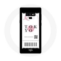 Coque pour Samsung Galaxy Note 9 Billet d'avion Tokyo Japon