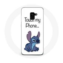 Coque pour Samsung Galaxy A8 Plus Lilo et Stitch mignon Fond blanc