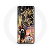 Coque pour Huawei P20 PSG Neymar et Mbappé Joyeux noël