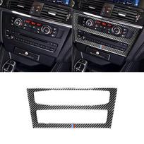 Anglies pluošto automobilio centrinio valdymo CD panelio dekoratyviniai lipdukai Automobilio salono modifikuoti priedai BMW X3 F25 X4 F26 2011-17 B-Classic Style gray